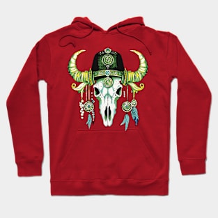 Buffalo skull wild west Hoodie